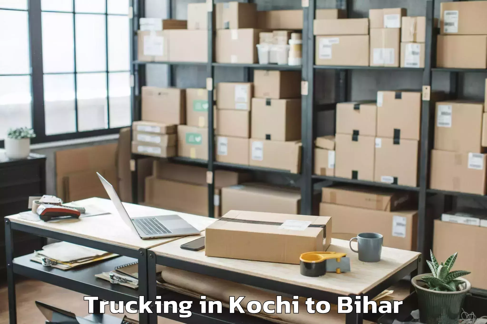 Kochi to Pandaul Trucking Booking